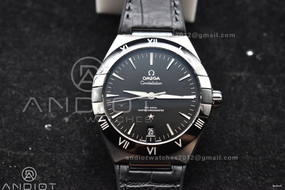 Black SS Black Black 1:1 VSF Strap Super Gummy Best Edition Ceramic on A8900 Clone Dial Constellation 0428